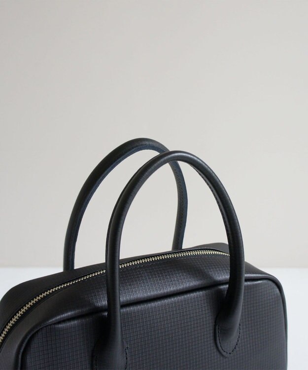 TIDEWAY MOSS グリッド ボストンバッグ M ブラック