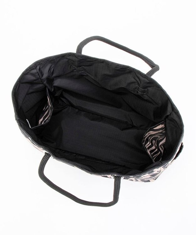 LeSportsac ML 2 WAY TOTE        /ラフィアゼブラ/ブラック ラフィアゼブラ/ブラック