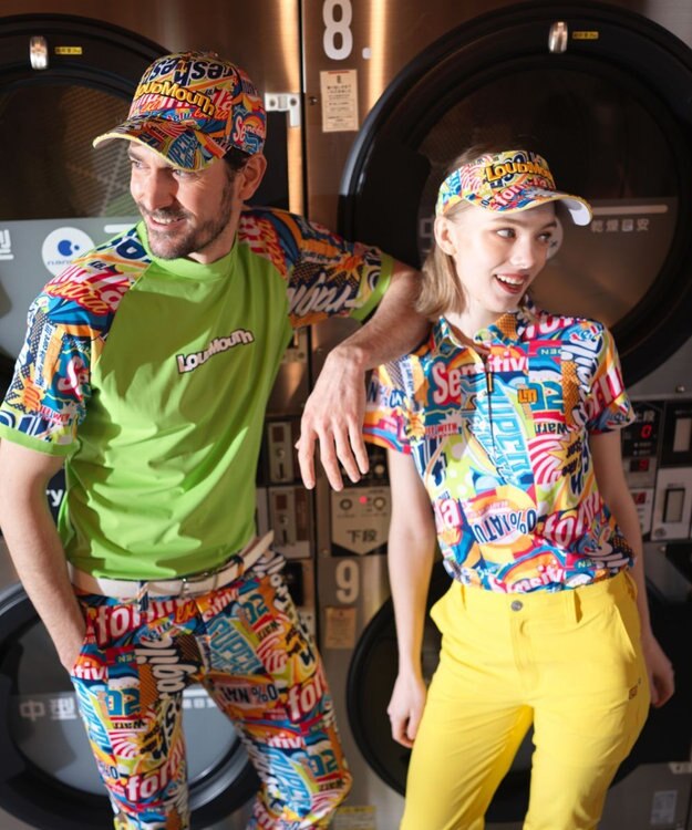 FILA GOLF／marie claire 【Loudmouth】柄ポロシャツ Bubbles