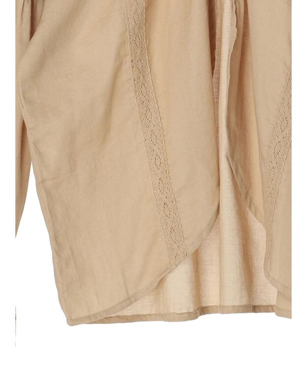 earth music&ecology ギャザーショートブラウス Off White