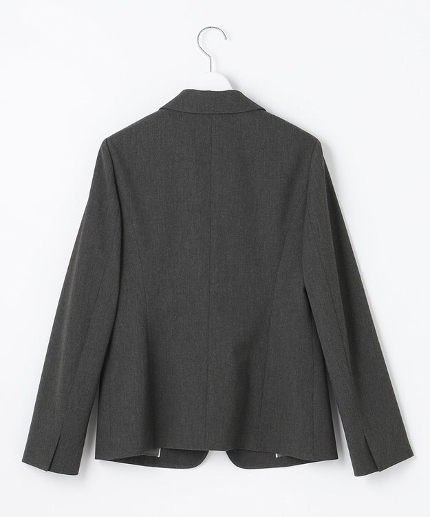 J.PRESS LADIES L 【洗える】アルガンシルク テーラード ジャケット グレー系