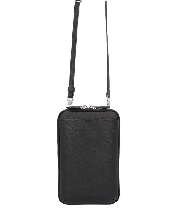 Atelier nuu côté スマホショルダー ファスナー ブラック