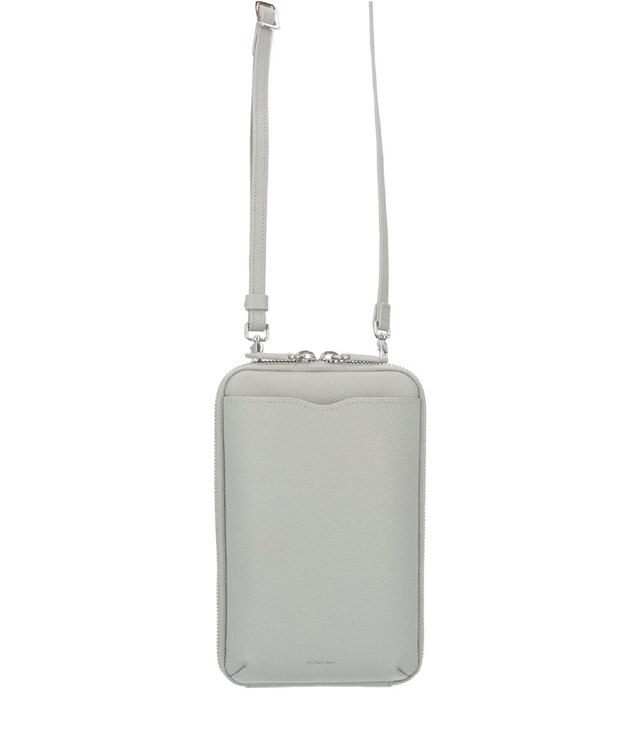 Atelier nuu côté スマホショルダー ファスナー アイスグレー