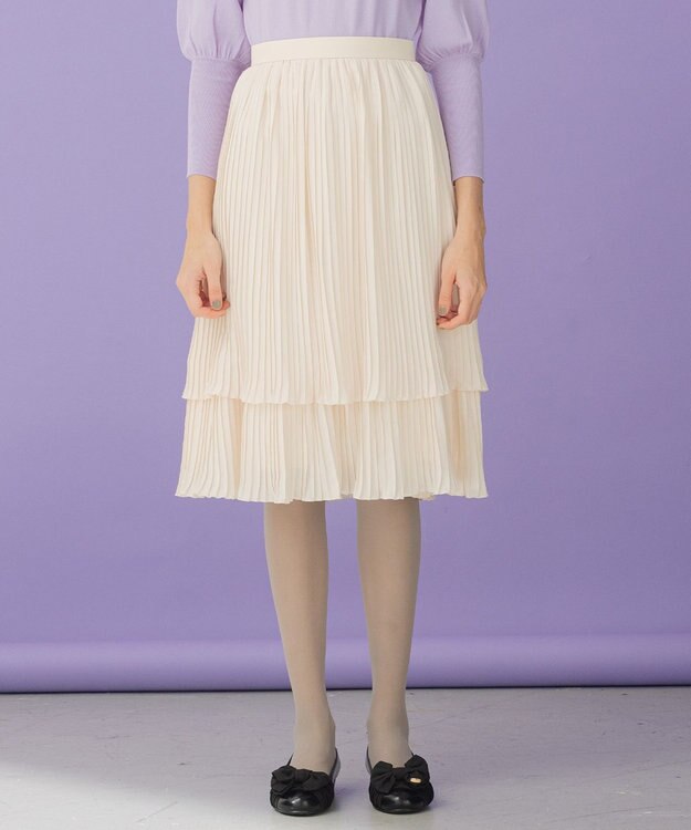 TOCCA 【洗える！】STAIRWAY スカート ベージュ系