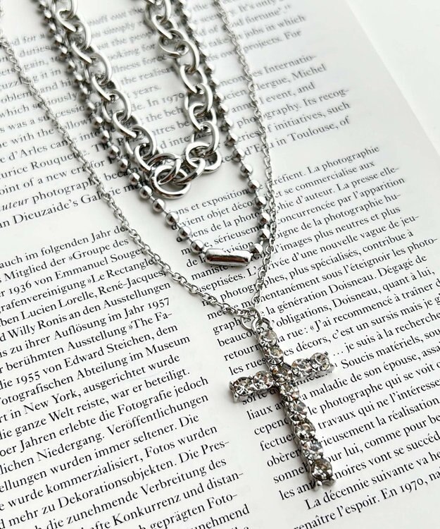 WEGO 3Pメタルモチーフネックレス 柄7