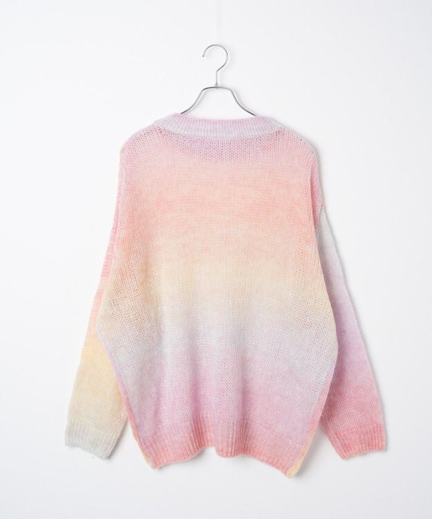 WEGO グラデーションメッシュニット 柄1