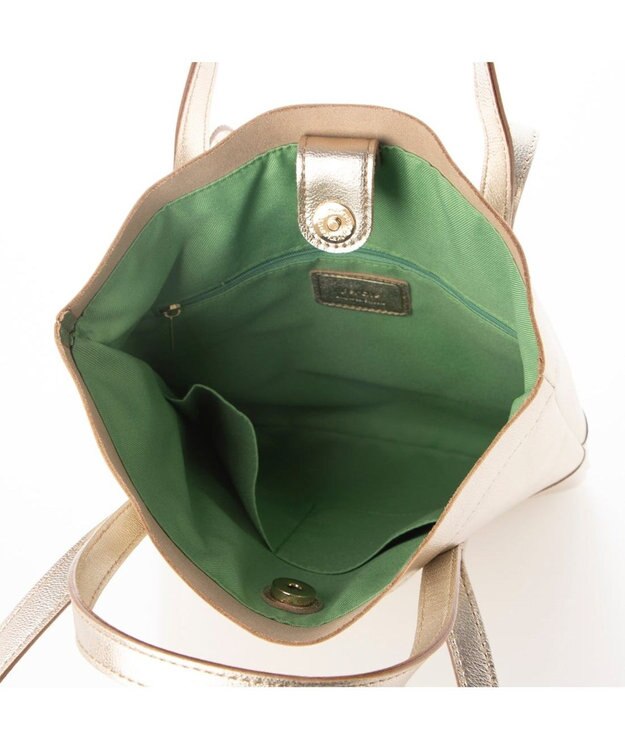 UNBILLION ペルケ perche / ゴートスムース2wayトートバッグ ゴールド