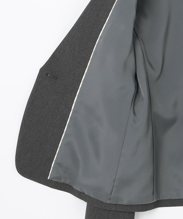 J.PRESS LADIES L 【洗える】アルガンシルク テーラード ジャケット グレー系