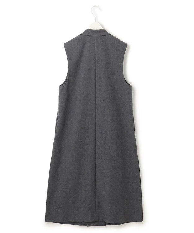 ICB 【セットアップ対応・洗える】 LooseWeave ロングジレ チャコール系