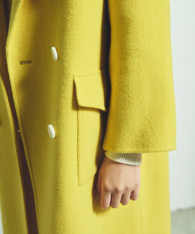 GRACE CONTINENTAL ウールリバーチェスターコート イエロー