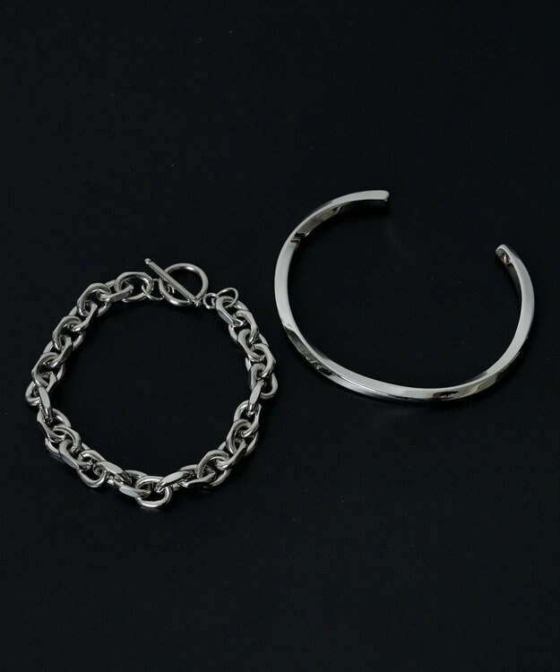 WEGO 【ユニセックス着用ITEM】M2Pステンレスバングルブレス 柄3