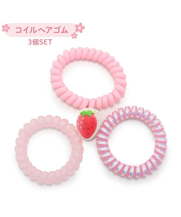 Mother garden マザーガーデン 野いちご コイルヘアゴム 3個セット コイルヘアゴム