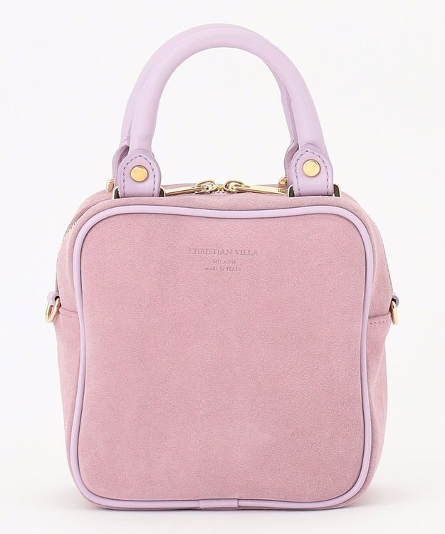 23区 CHIRISTIANVILLA スクエアミニ ショルダーバッグ ライラック系