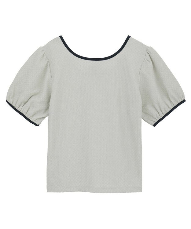 earth music&ecology マルチウェイ配色リボンカットプルオーバー Mint