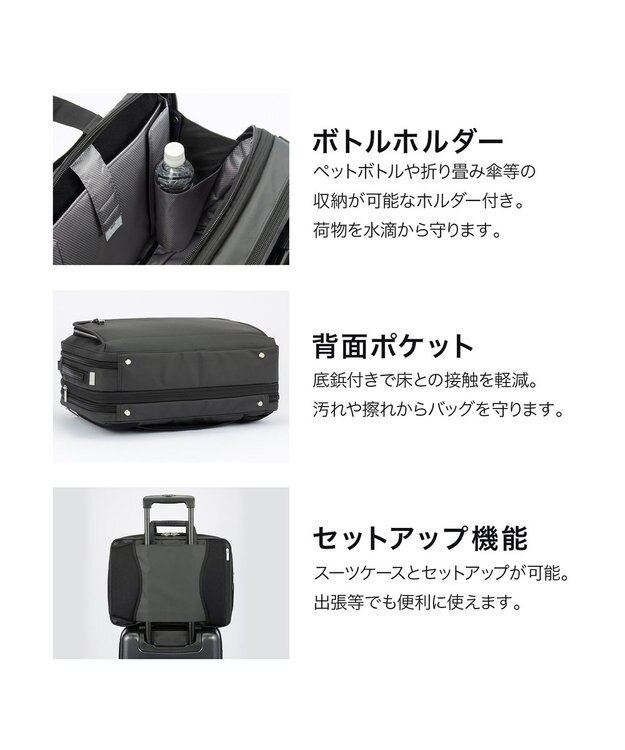 ACE BAGS & LUGGAGE ace. EVL-4.0 10th ビジネスリュック  B4サイズ 15.6インチPC収納 21/27L 3WAY 68955 エース ブラック