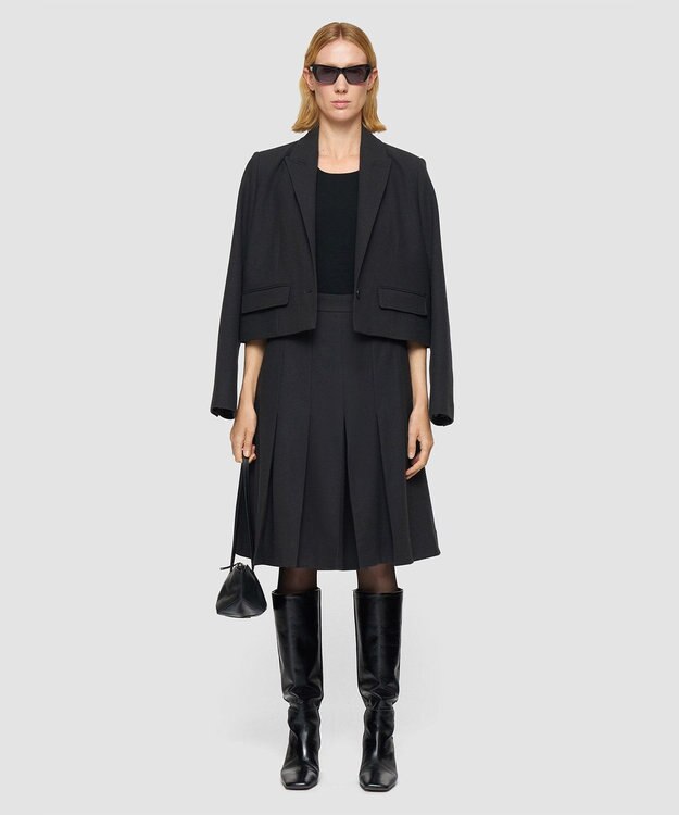 JOSEPH フランネルストレッチ　スカート Dark smoke