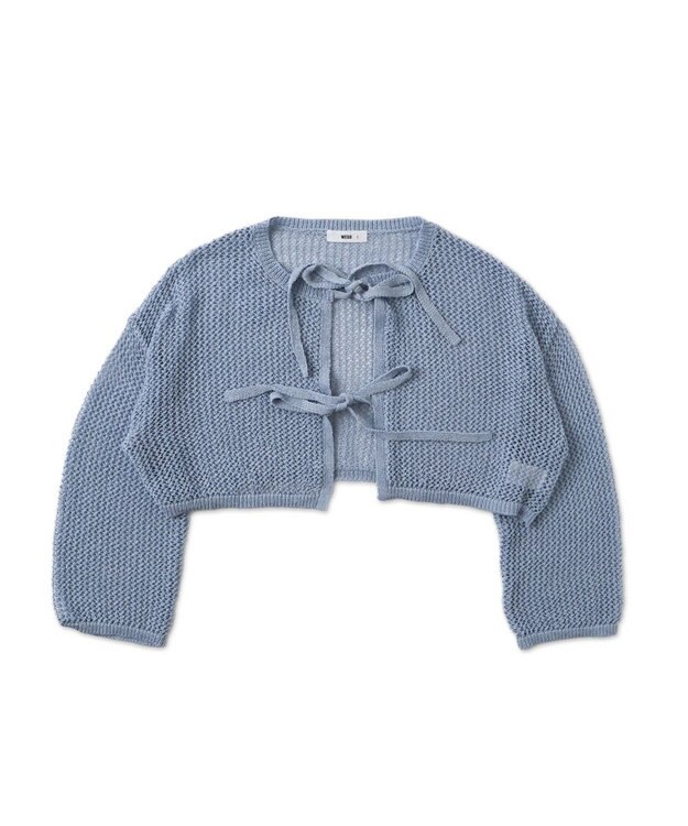 WEGO メッシュニットカーデ サックス