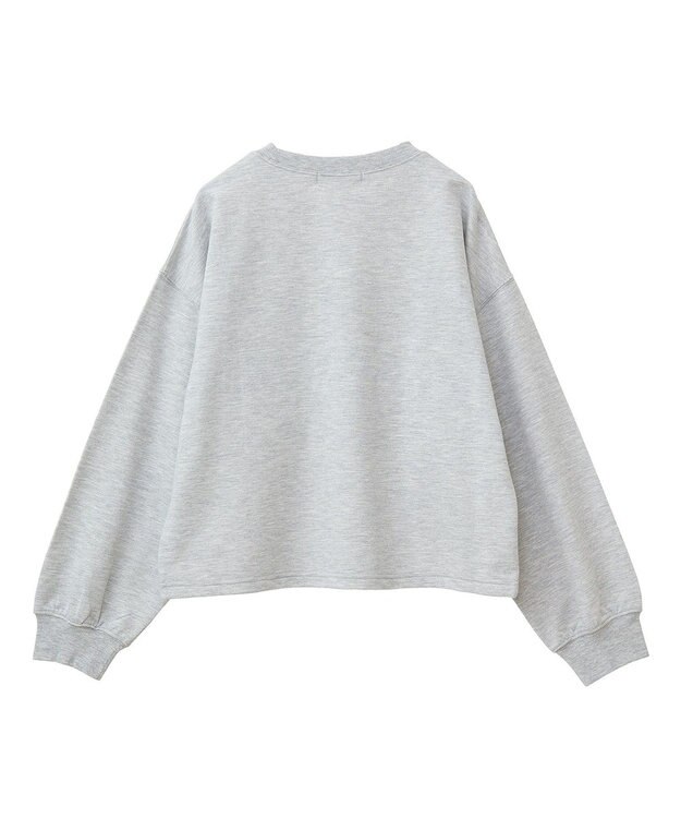 Green Parks ＡＮＧＥＬ　ＢＬＵＥ長袖ロゴ刺繍プルオーバー Gray