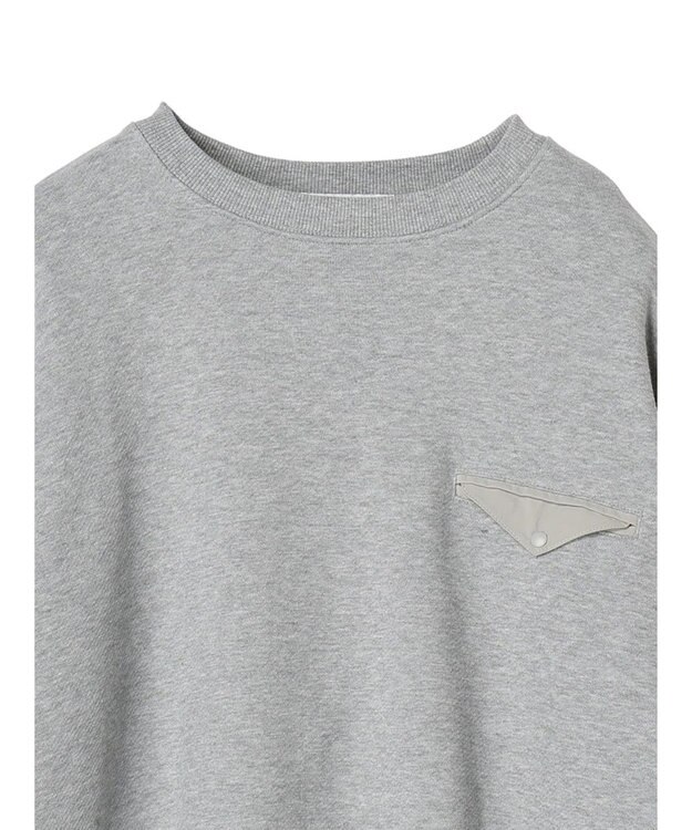 AMERICAN HOLIC ポケット付きバックドレープ裏毛プルオーバー Light Gray Mixture