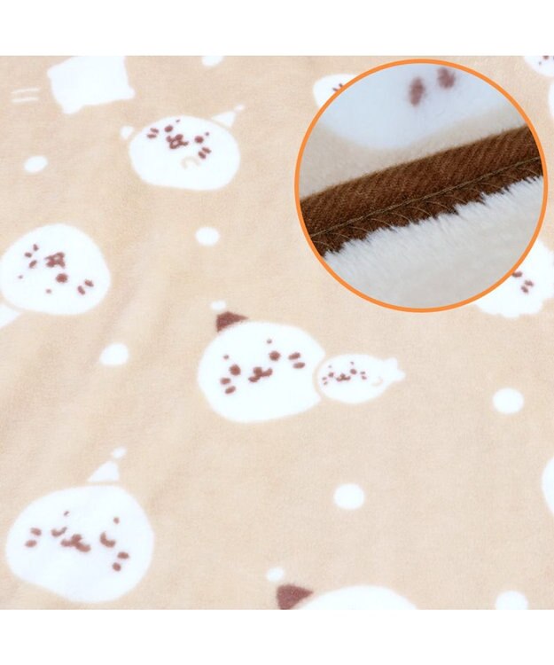 Mother garden しろたん ひざかけ 70×100cm  《お休み柄》 あったかひざ掛け -