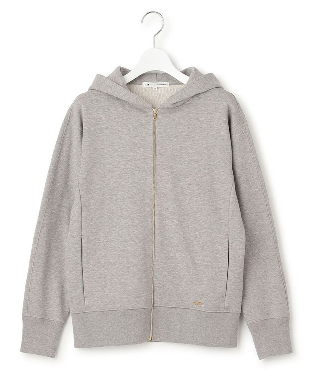 23区 【洗える】オーガニックコットンテリー フーディー ライトグレー系