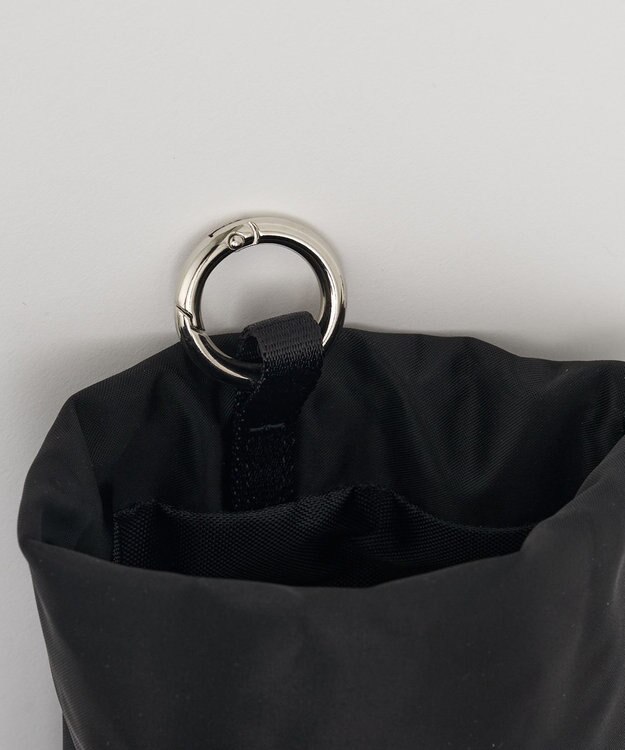 russet クラウズナイロン巾着ポーチ(Z-231) Black