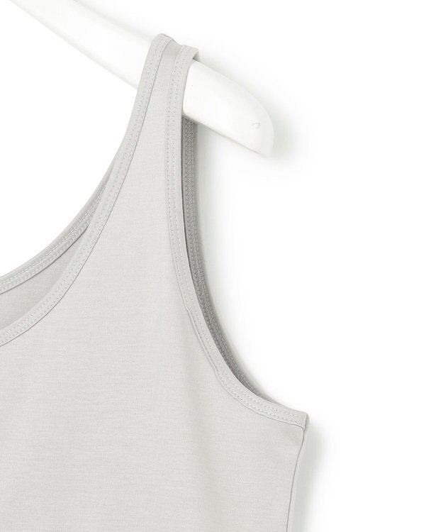 ICB 【洗える】 コットンリヨセルスムース タンクトップ ライトグレー系