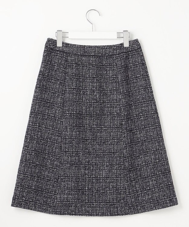 J.PRESS LADIES 【セットアップ対応】ファンシーツイード スカート ネイビーミックス系