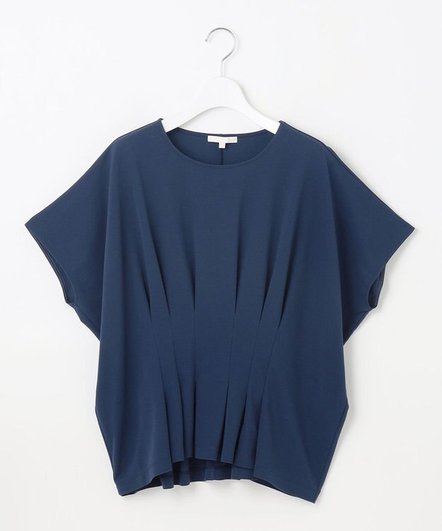 自由区 【カタログ掲載・セットアップ対応・接触冷感・UVカット・吸水速乾・抗菌防臭・洗える】ハイカウントモクロディ トップス コバルトブルー