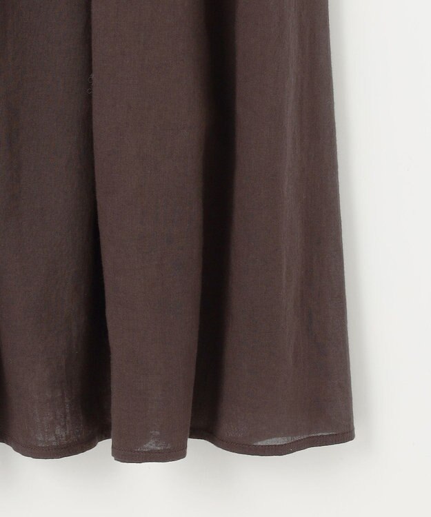 23区 【Indian Factory】コットンボイル スカート ブラウン系