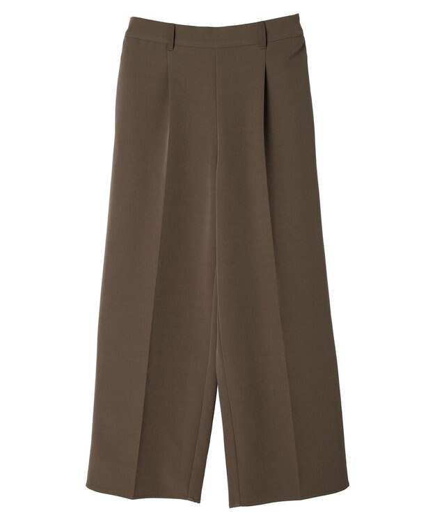 Green Parks きれいシルエットワイドパンツ Khaki