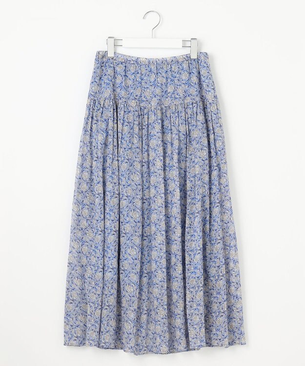 23区 【Indian Factory】コットンボイル スカート サックスブルー系5