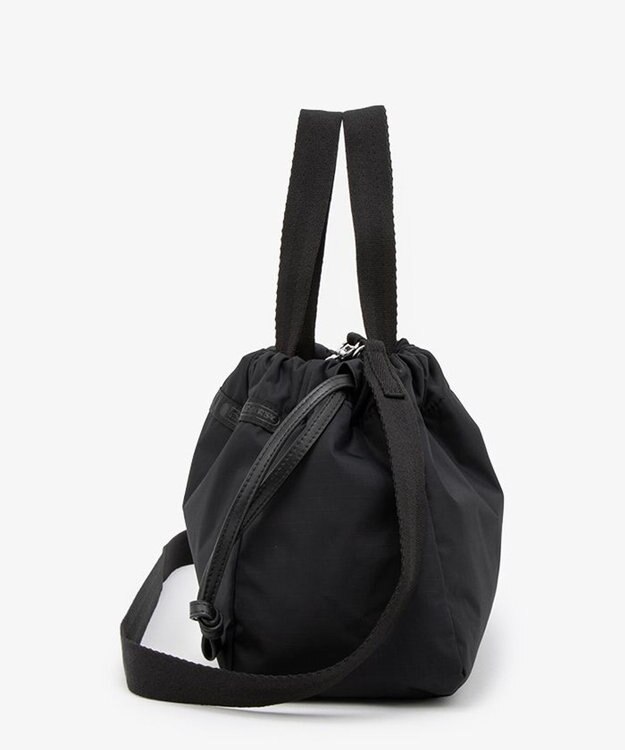 LeSportsac E/W CITY DRAWSTRING BAG??? /アップタウンディープシーブルー/ブラック アップタウンディープシーブルー/ブラック