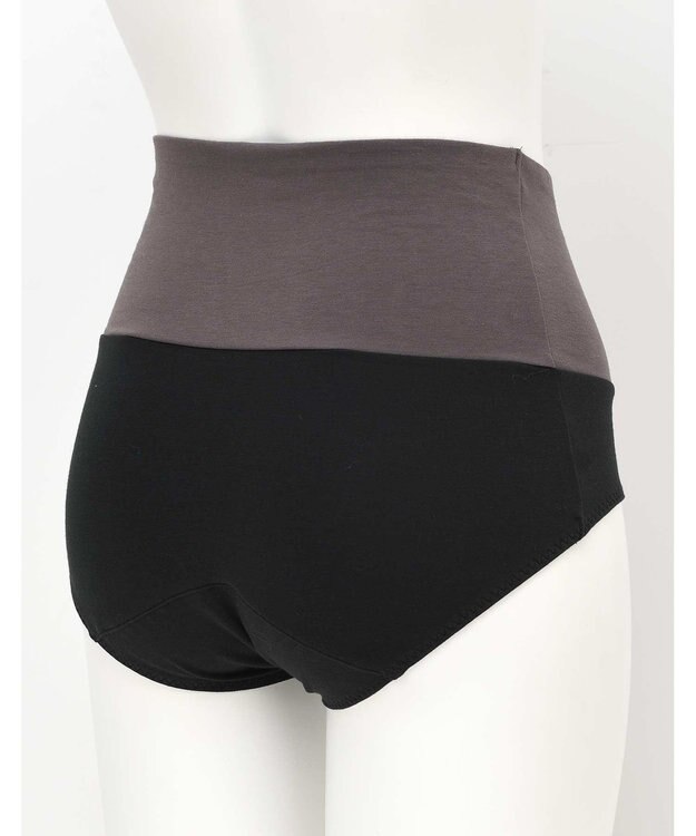 une nana cool 綿ベア天竺 カラーブロッキング サニタリーショーツ BL