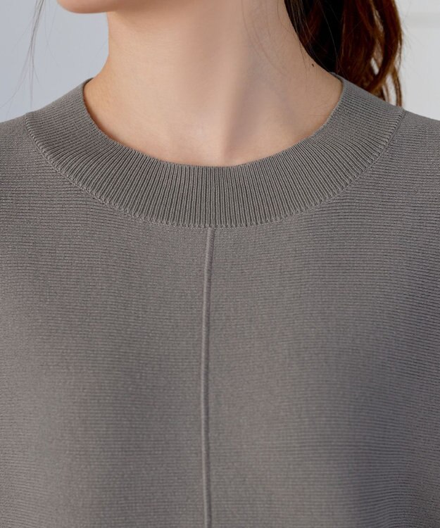 Tiaclasse 肩レースドルマンニットトップス グレー