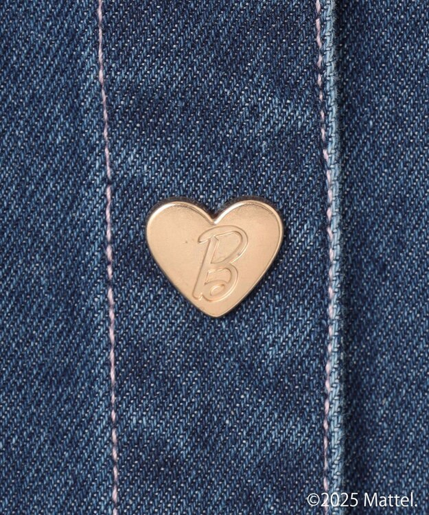 ANY KIDS 【Barbie(TM)】リボン デニムジャケット インディゴ