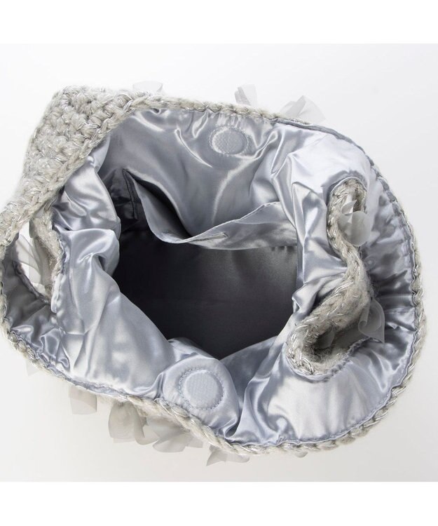 UNBILLION カカトゥ kakatoo / リボンモヘアクロッシェバッグ GY