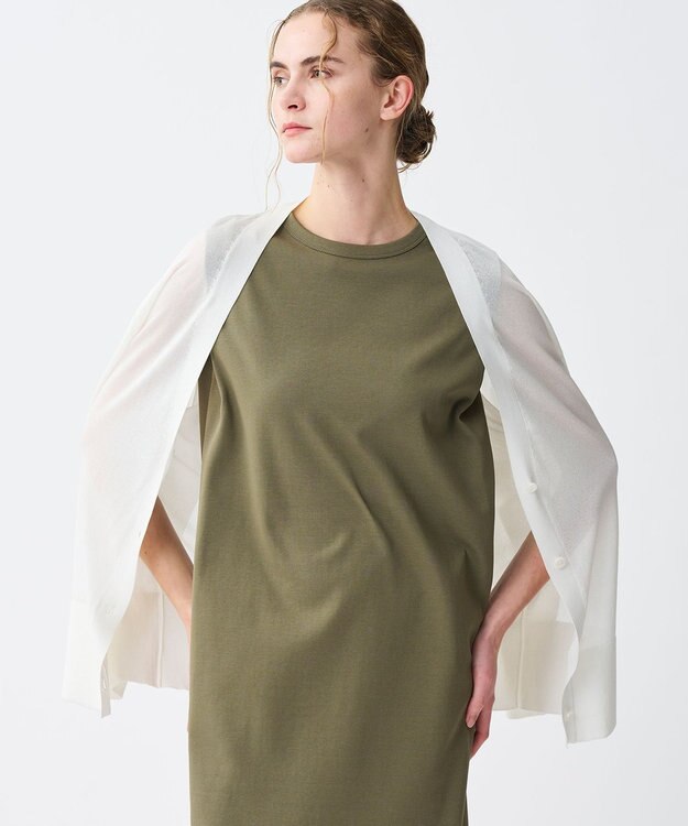 uncrave ラスターシアーニット ロングカーディガン オフ