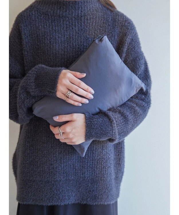 AMERICAN HOLIC キルポカスクエアステッチキルトコート Charcoal Gray