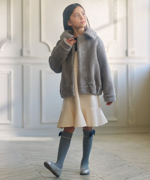 組曲 KIDS 【110-140㎝】ハグミー ブルゾン ライトグレー系