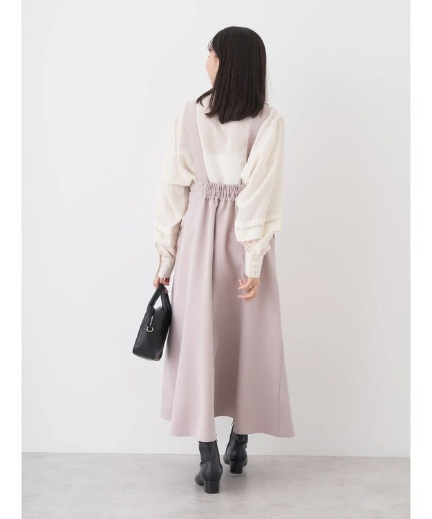 earth music&ecology ボリュームタック袖ブラウス Off White