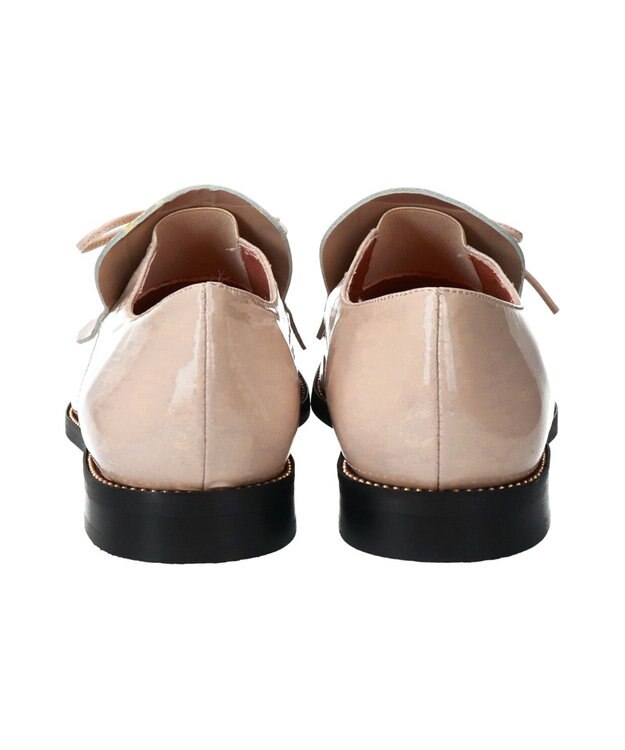 INTER-CHAUSSURES 【INTER-CHAUSSURES】レースリボンエナメルキルトシューズ ライトベージュエナメル