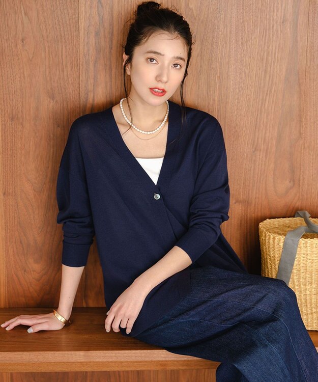 UNFILO 【WEB限定カラー】イージーカーディガン ネイビー