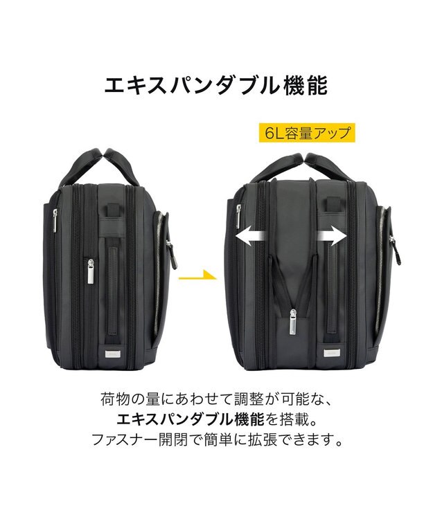 ACE BAGS & LUGGAGE ace. EVL-4.0 10th ビジネスリュック  B4サイズ 15.6インチPC収納 21/27L 3WAY 68955 エース ブラック