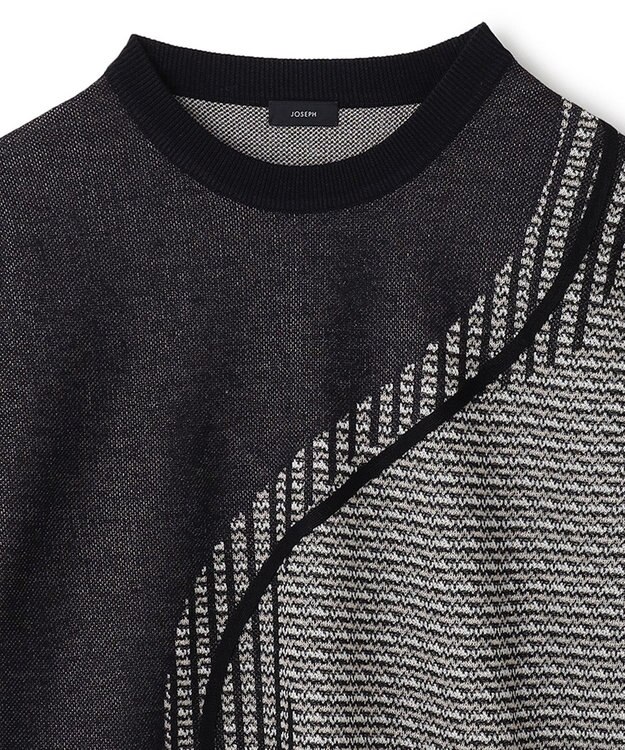 JOSEPH HOMME CRAWLING JAQUARD KNIT ブラック系5