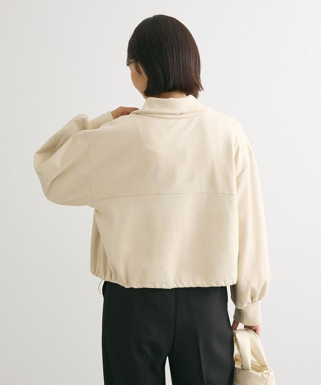 Green Parks スウェード調トラックジャケット Ivory