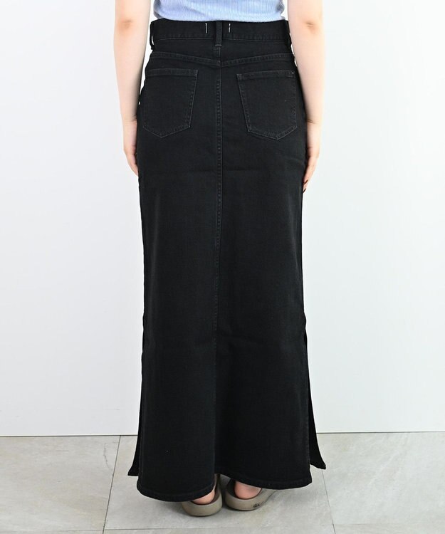 woadblue ＜坪田あさみさんコラボ＞LINE ラインスカート ブラック BLACK