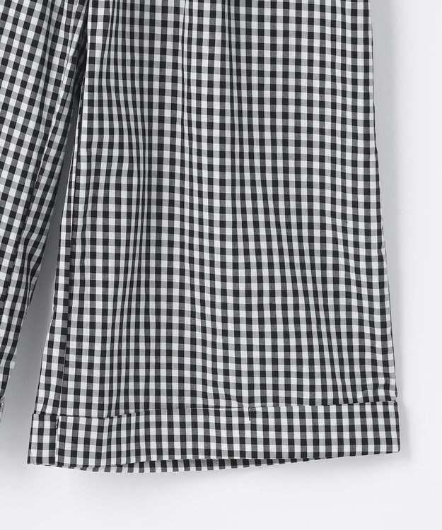 組曲 KIDS 【150-160cm】ギンガム パンツ ブラック系3