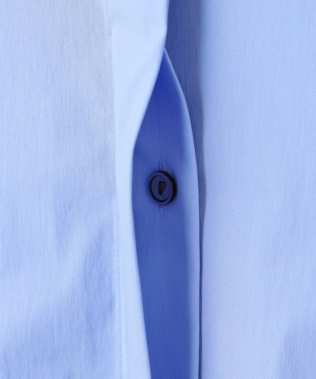 組曲 コンパクトシャーティングオーバー シャツ サックスブルー系