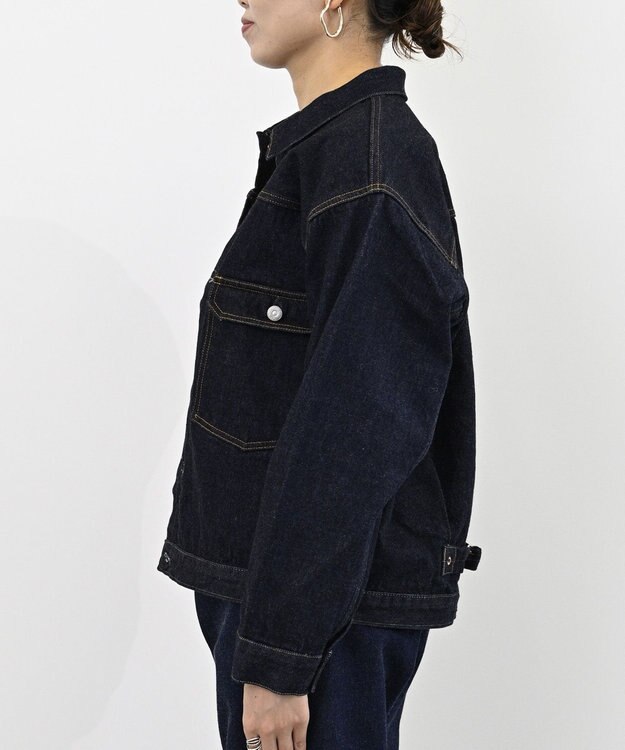 LENO BRENDA BIG TRUCKER JACKET《UNISEX》オーバーサイズデニムブルゾン INDIGO
